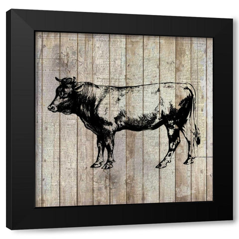 Farm Life 1 Black Modern Wood Framed Art Print with Double Matting by Allen, Kimberly