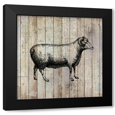 Farm Life 2 Black Modern Wood Framed Art Print by Allen, Kimberly