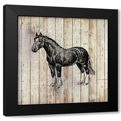 Farm Life 4 Black Modern Wood Framed Art Print with Double Matting by Allen, Kimberly