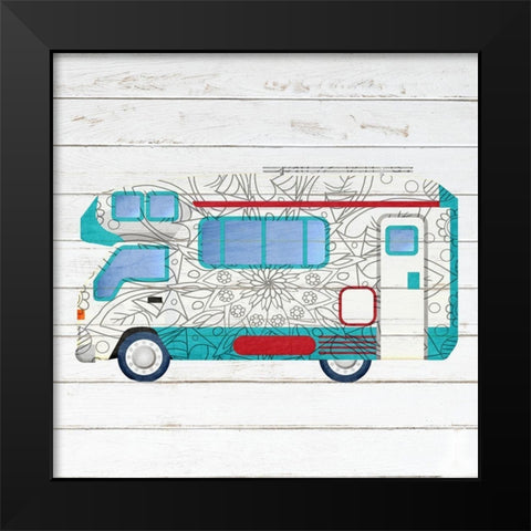 Camper Life 2 Black Modern Wood Framed Art Print by Kimberly, Allen