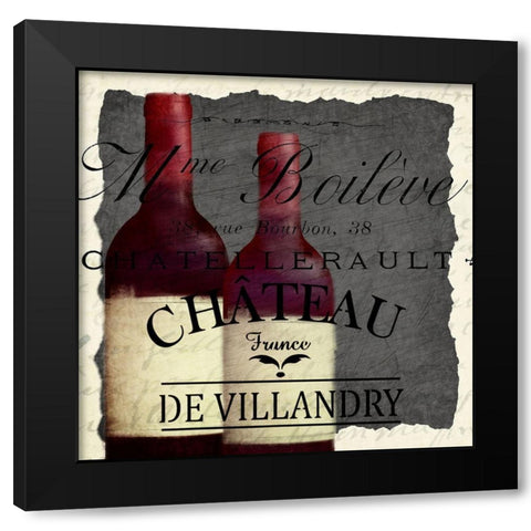 Good Wine 4 Black Modern Wood Framed Art Print by Kimberly, Allen