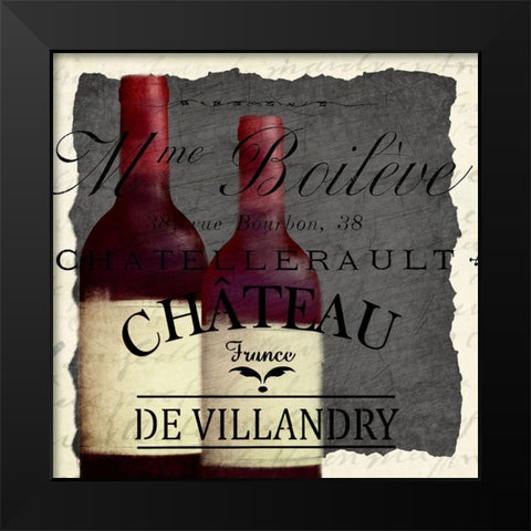 Good Wine 4 Black Modern Wood Framed Art Print by Kimberly, Allen