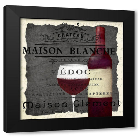 Good Wine 5 Black Modern Wood Framed Art Print with Double Matting by Kimberly, Allen