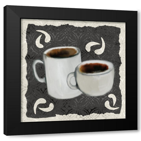 Coffee Life 4 Black Modern Wood Framed Art Print by Kimberly, Allen