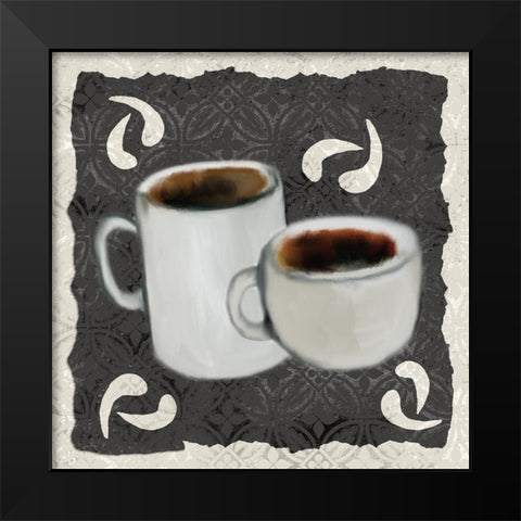 Coffee Life 4 Black Modern Wood Framed Art Print by Kimberly, Allen
