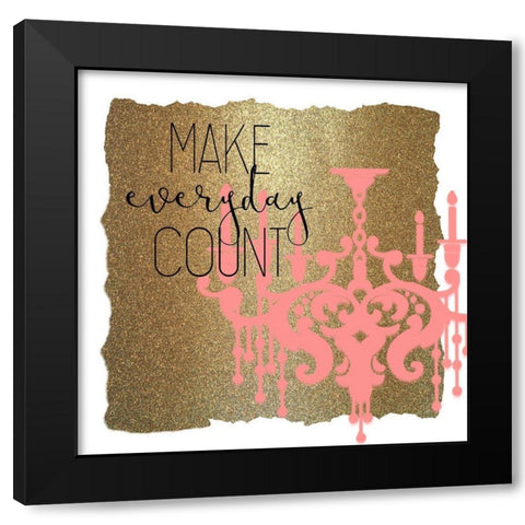 But First 5 Black Modern Wood Framed Art Print by Kimberly, Allen