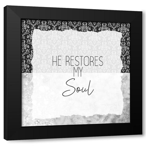 Be Still 3 Black Modern Wood Framed Art Print by Kimberly, Allen