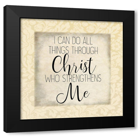 Trust In The Lord 2 Black Modern Wood Framed Art Print by Kimberly, Allen