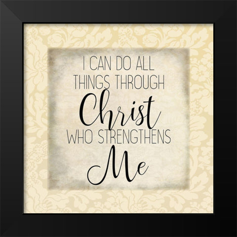 Trust In The Lord 2 Black Modern Wood Framed Art Print by Kimberly, Allen