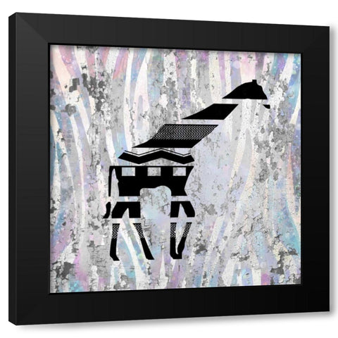 Safari Silhouette 2 Black Modern Wood Framed Art Print by Allen, Kimberly