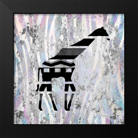 Safari Silhouette 2 Black Modern Wood Framed Art Print by Allen, Kimberly