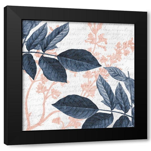 Branches 2 Black Modern Wood Framed Art Print with Double Matting by Kimberly, Allen