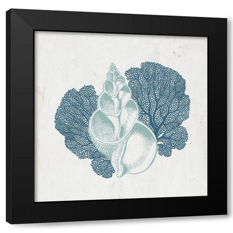 Sea Blues 2 Black Modern Wood Framed Art Print by Kimberly, Allen
