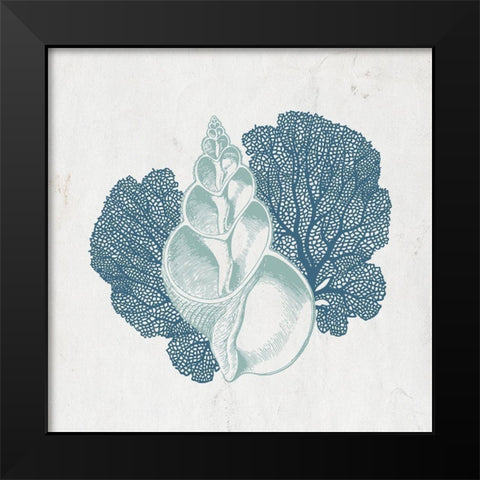 Sea Blues 2 Black Modern Wood Framed Art Print by Kimberly, Allen