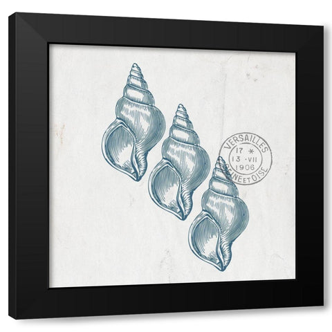 Sea Blues 4 Black Modern Wood Framed Art Print by Kimberly, Allen