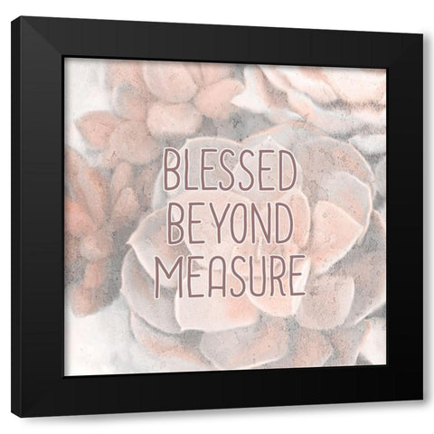 Succulents 2 Black Modern Wood Framed Art Print by Kimberly, Allen