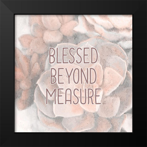 Succulents 2 Black Modern Wood Framed Art Print by Kimberly, Allen