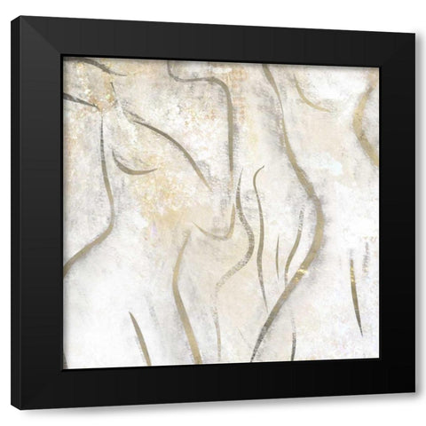Silhouette Black Modern Wood Framed Art Print with Double Matting by Allen, Kimberly