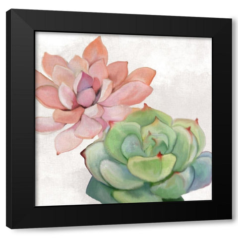 Succulent Summer 1 Black Modern Wood Framed Art Print by Kimberly, Allen