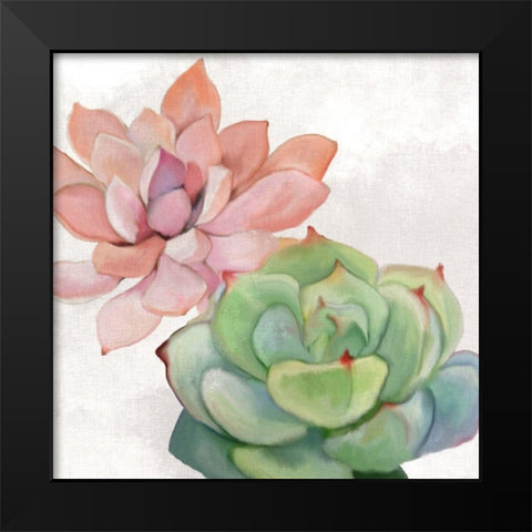 Succulent Summer 1 Black Modern Wood Framed Art Print by Kimberly, Allen