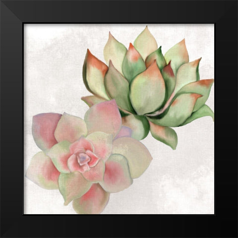 Succulent Summer 2 Black Modern Wood Framed Art Print by Kimberly, Allen