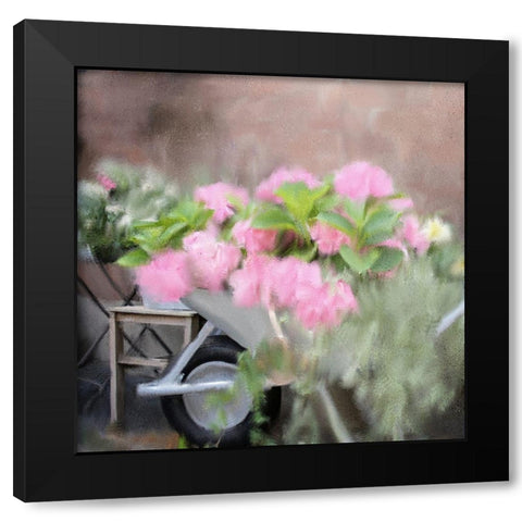 In The Garden Black Modern Wood Framed Art Print by Kimberly, Allen