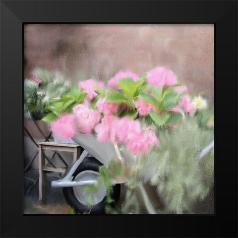 In The Garden Black Modern Wood Framed Art Print by Kimberly, Allen