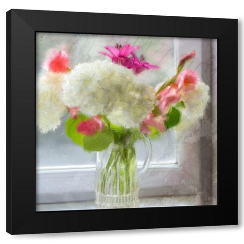 In the Window Black Modern Wood Framed Art Print by Kimberly, Allen