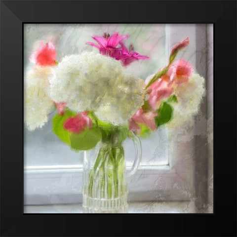 In the Window Black Modern Wood Framed Art Print by Kimberly, Allen