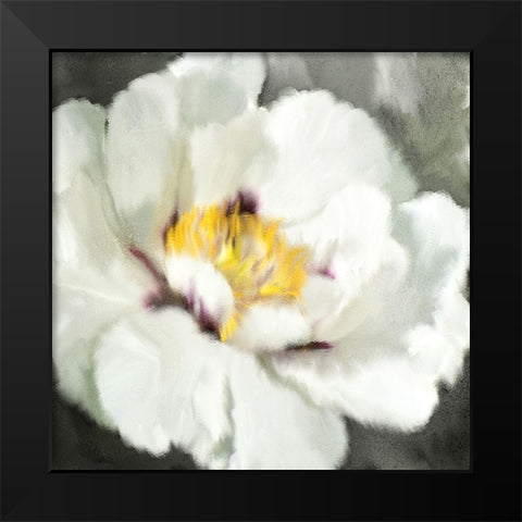 Love Blooms Black Modern Wood Framed Art Print by Kimberly, Allen