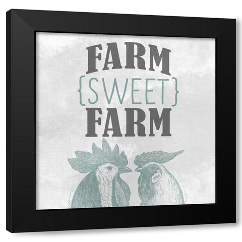Sweet Farm Black Modern Wood Framed Art Print by Kimberly, Allen