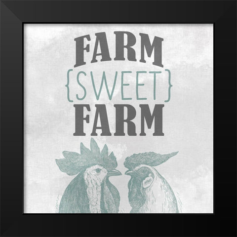 Sweet Farm Black Modern Wood Framed Art Print by Kimberly, Allen