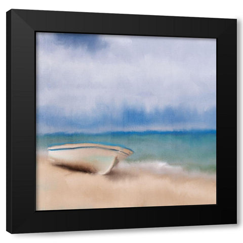 Beach Sky Black Modern Wood Framed Art Print by Kimberly, Allen