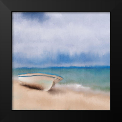 Beach Sky Black Modern Wood Framed Art Print by Kimberly, Allen