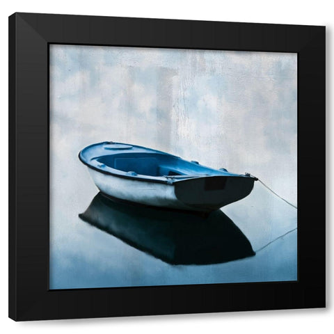On The Water Black Modern Wood Framed Art Print by Kimberly, Allen