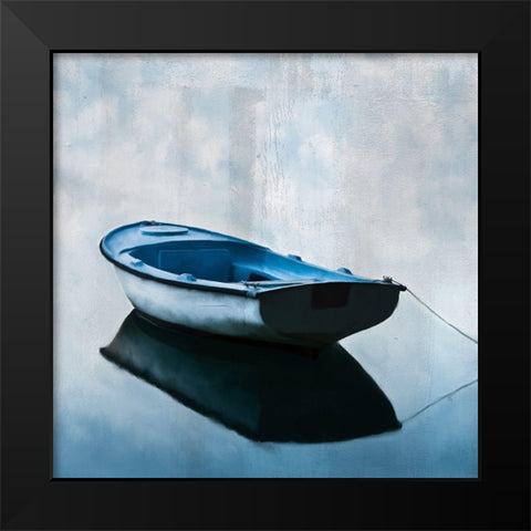 On The Water Black Modern Wood Framed Art Print by Kimberly, Allen