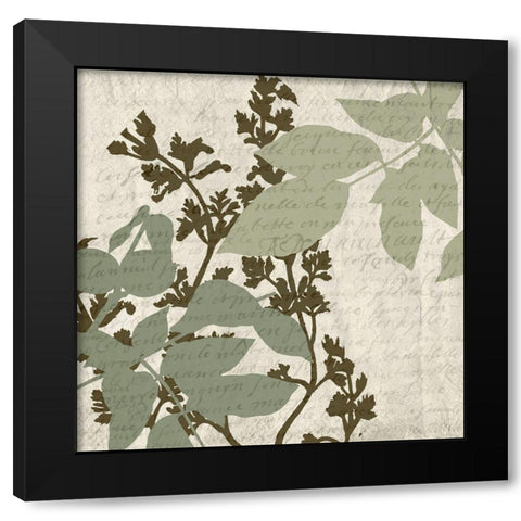 Sage 4 Black Modern Wood Framed Art Print by Kimberly, Allen