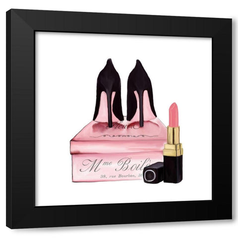 From Paris 4 Black Modern Wood Framed Art Print by Kimberly, Allen