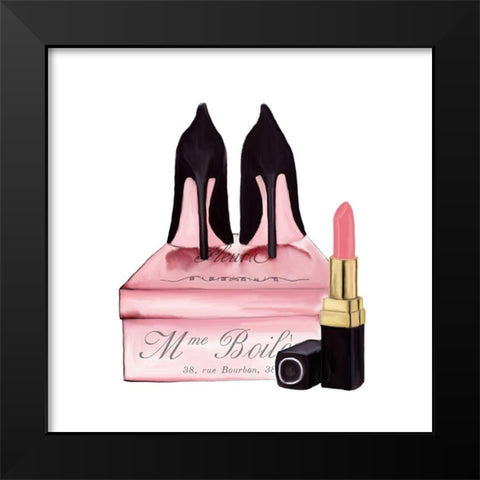 From Paris 4 Black Modern Wood Framed Art Print by Kimberly, Allen