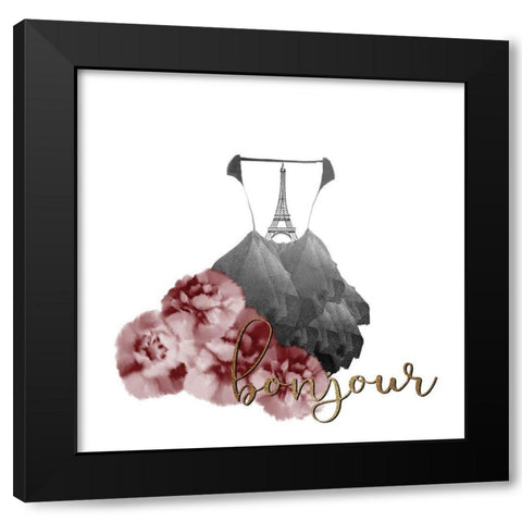 From Paris 3 in Red Black Modern Wood Framed Art Print by Kimberly, Allen