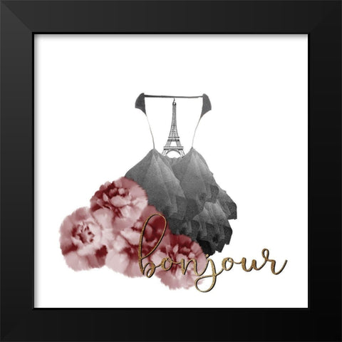 From Paris 3 in Red Black Modern Wood Framed Art Print by Kimberly, Allen