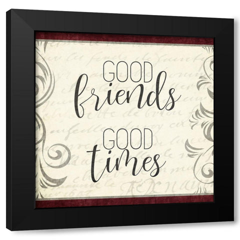 Good Times 3 Black Modern Wood Framed Art Print by Kimberly, Allen