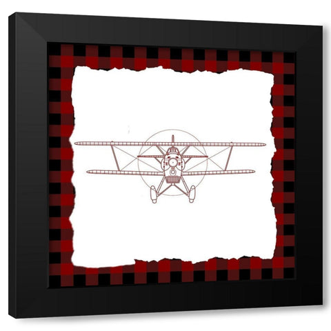 Boy 1 Black Modern Wood Framed Art Print with Double Matting by Kimberly, Allen