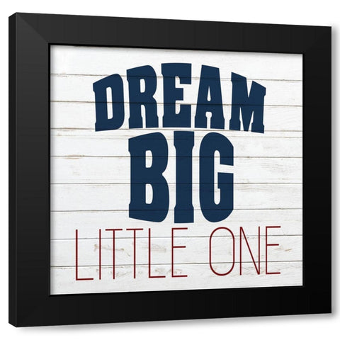 Little One 2 Black Modern Wood Framed Art Print with Double Matting by Kimberly, Allen
