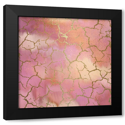 Pink Crush Black Modern Wood Framed Art Print by Kimberly, Allen