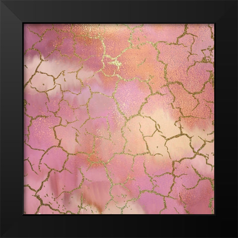 Pink Crush Black Modern Wood Framed Art Print by Kimberly, Allen