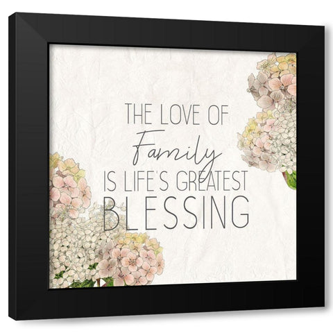 The Love Black Modern Wood Framed Art Print by Kimberly, Allen