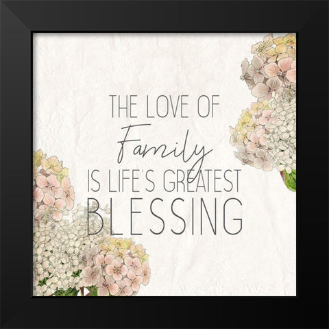 The Love Black Modern Wood Framed Art Print by Kimberly, Allen