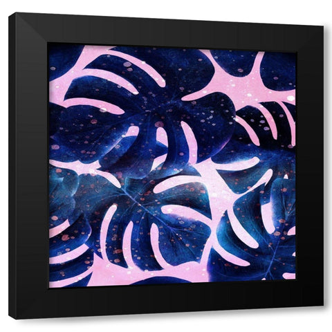 Indigo Pink Tropic 2 Black Modern Wood Framed Art Print by Kimberly, Allen