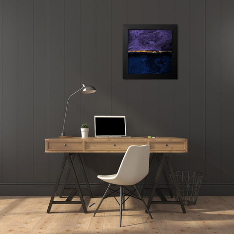 Layered One Black Modern Wood Framed Art Print by Kimberly, Allen